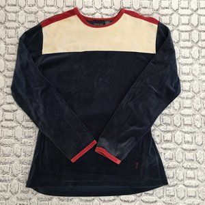 Vintage GUESS Long Sleeve Velour Sweatshirt